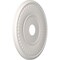 Ekena Millwork Berkshire PVC Medallion (Canopies up to 8 3/8"), 19"OD x 3 1/2"ID x 1"P, Satin Blossom White CMP19BEGBW - alternate 5